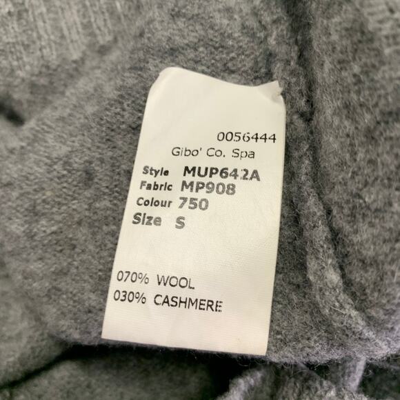 MARC JACOBS Size S Grey Heather Knit Wool Cashmere V-Neck Sweater - Picture 5 of 6